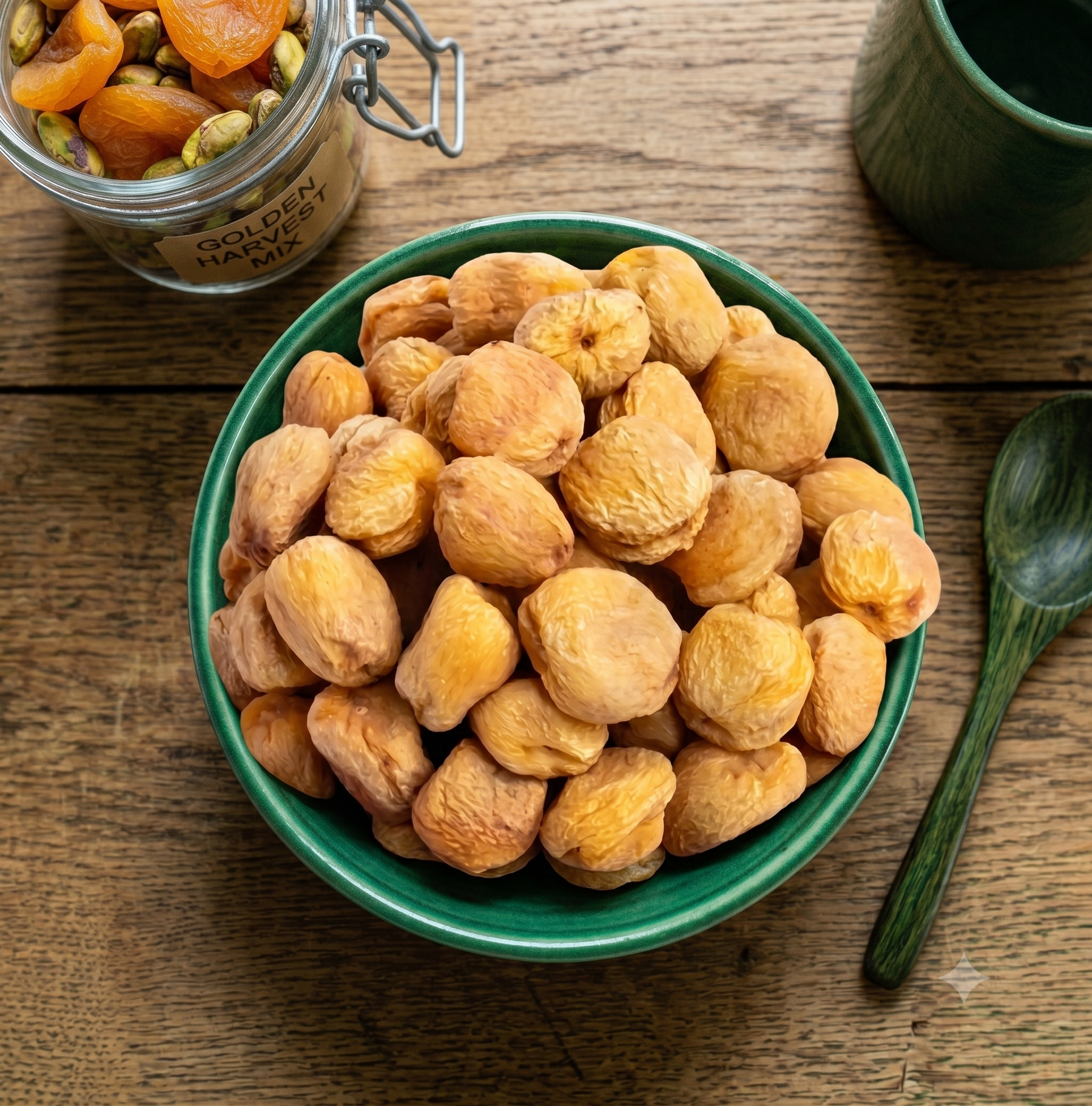 Khumani — Sun-dried apricots, honeyed and chewy.