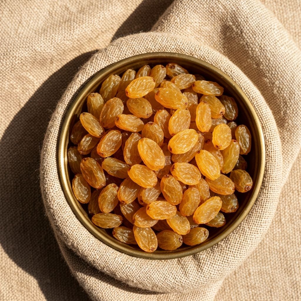 Raisins & Munakka — Golden, black and the prized munakka.