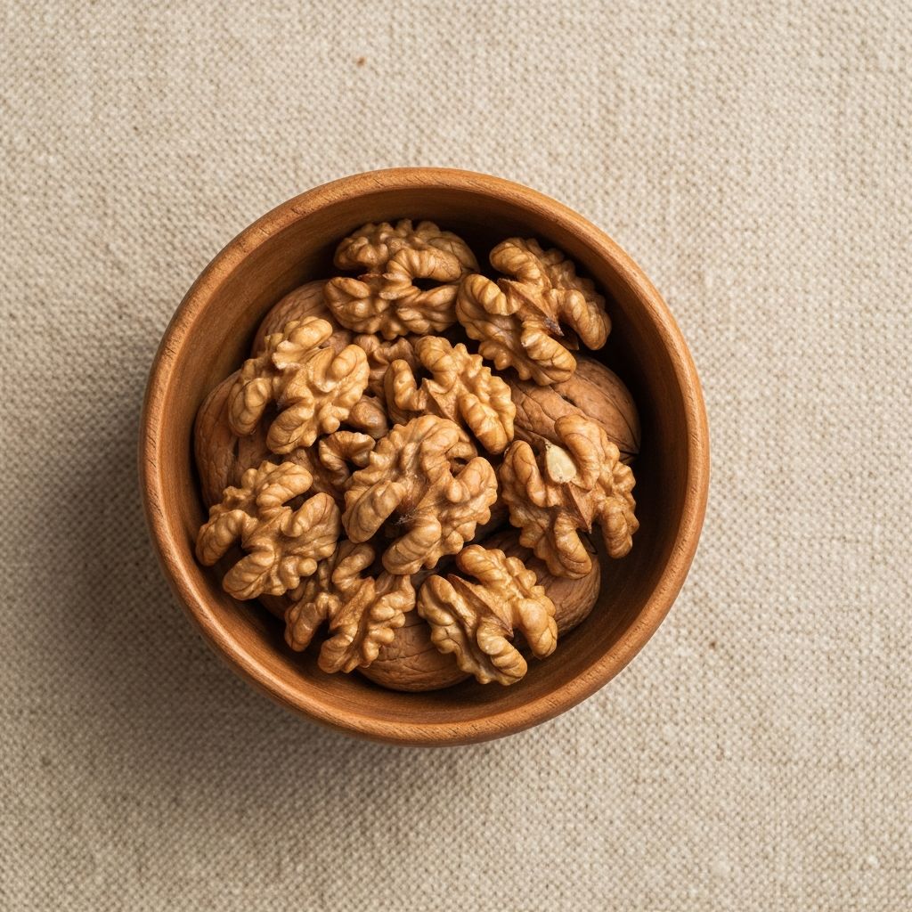 Walnuts — Chilean halves with a clean, mild bite.